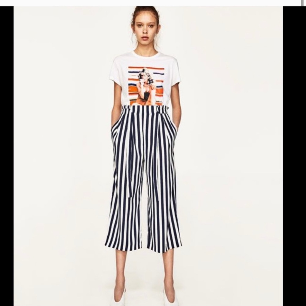 Zara stripped culotte